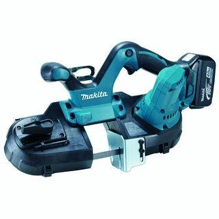 Makita DPB182Z Akumuliatorinis juostinis pjūklas, 64x64 mm,18V, aliuminio, be akumuliatoriaus ir kroviklio