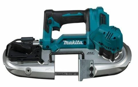 Makita DPB183Z Akumuliatorinis juostinis pjūklas, 66x66 mm,18V, aliuminio, Be akumuliatorių ir kroviklio!
