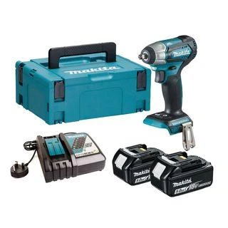 Smūginis veržliasūkis Makita DTW180RTJ; 18 V; 2x5,0 Ah akum.