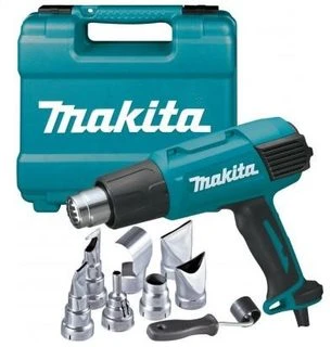 Makita HG6531CK Fenas 2000W, 80-650°C, Digital temp control & adjusting, 4 priedai