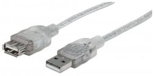 Manhattan Hi-Speed USB 2.0 USB kabelis 4,5 m USB A Sidabras