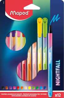 Flomasteris Maped Nightfall 12vnt.