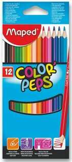 Maped Spalvoti pieštukai ColorPeps, 12 spalvų