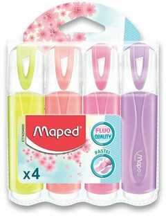 Maped "peps" žymekliai, 4 pastelinių spalvų, 1-5 mm