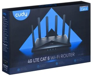 Maršrutizatorius Cudy LT700 belaidis maršruto parinktuvas Gigabit Ethernet Dviejų dažnių (2,4 GHz / 5 GHz) 4G Juodas
