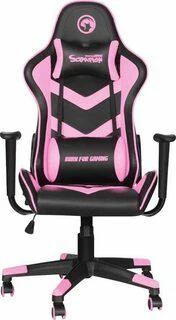 Žaidimų kėdė Marvo CH-106 Gaming Chair, Rožinė