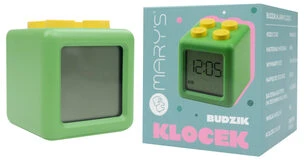 BUDZIK Elektroninis Laikrodis Skaitmeninis KLOCEK žalia na baterie Ecolight