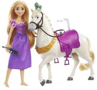 DISNEY PRINCESS Lėlės Auksaplaukės ir žirgo rinkinys