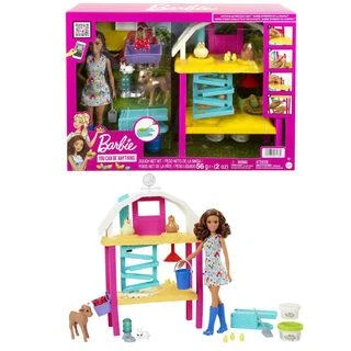 Barbie Mattel Džiaugsmingų viščiukų lėlių Barbė rinkinys HGY88