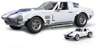 MATTEL BRICK SHOP HOT WHEELS konstruktorius – Corvette Grand Sport (JGR31)