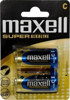 Buitinė Baterija - Maxell LR14 Šarminis 2 Vnt.