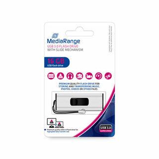 STICK 16GB USB 3.2 MEDIARANGE MR915 USB Type-A Micro-USB Dia - Juodas - Sidabrinė