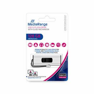 STICK 128GB USB 3.2 MEDIARANGE MR918 USB Type-A Micro-USB - Dia - Juodas - Sidabrinė