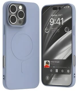Mercury MagSafe pusiau silikoninis dėklas iPhone 16 Pro Max 6,9″ levandų spalvos
