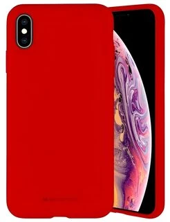 Mercury silikoninis dėklas iPhone 15 Pro Max 6,7″ raudonos spalvos
