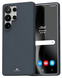 Mercury Soft dėklas Samsung S25 Ultra S938 vidurnakčio mėlyna