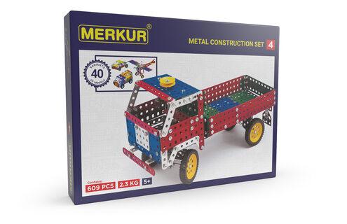 „Merkur 4 Retro Dad“ mokomoji metalo konstrukcija „Mega rinkinys“ (602 dalys) 40 modelių (5 m. ir daugiau)