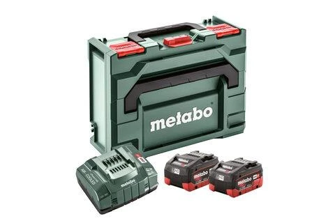 Metabo akumuliatorių ir įkroviklio komplektas lagamine