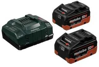 18V akumuliatorių rinkinys 2x 5.5Ah LiHD kroviklis, Metabo