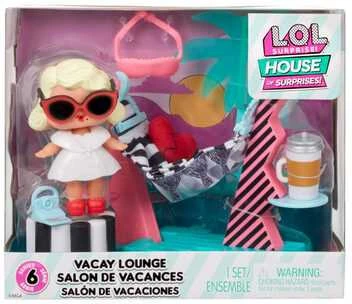 MGA Lėlė siurprizas L.O.L. Surprise! O.M.G. House of Surprises Vacay Lounge Playset