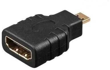 Adapteris AV MicroConnect HDMI Micro - HDMI juoda (HDM19F19MM)
