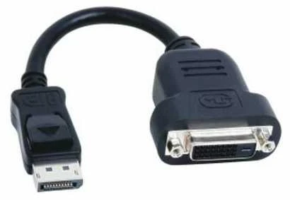 „InLine“ adapterio laidas, „DisplayPort“ lizdas su DVI-D lizdu – juodas