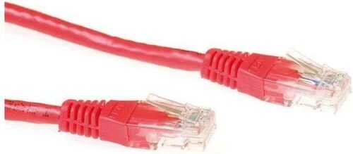 MicroConnect U/UTP CAT6 0.5M Raudona PVC (B-UTP6005R)