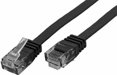 MicroConnect U/UTP CAT6 0.5M Juodas PVC (B-UTP6005S)