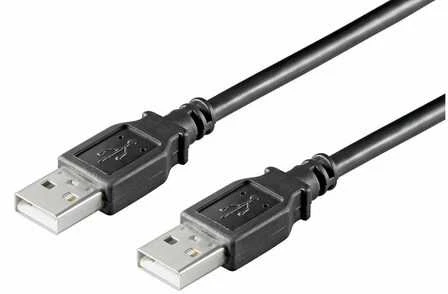 USB kabelis MicroConnect USB-A - USB-A 3 m Juodas (USBAA3B)