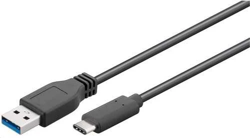 Kabelis USB MicroConnect USB-A - USB-C 0.5 m Juodas (USB3.1CA05)