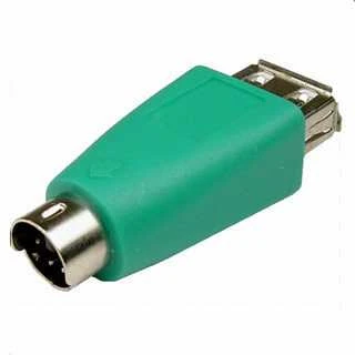 Žalias PS/2 į USB kompiuterio adapteris konverteris