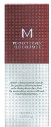 Missha M Perfect Cover BB Kreminis SPF42/PA+++ maskuojantis/drėkinantis BB veido kremas, atspalvis: 21 Light rusvai gelsvas, 20 ml
