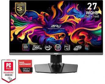 MSI MPG 271QRXDE QD-OLED Gaming Monitorius 67.31cm (26.5"")