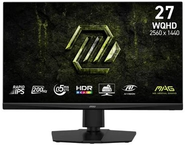 Monitorius MSI MAG 272QPF E20 monitorius komputerowy 68,6 cm (27") 2560 x 1440 px Wide Quad HD LED Juodas