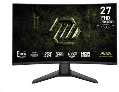Monitorius MSI MAG 274CF X24 - 240Hz | „Full HD“ | VA lenktas | 27"
