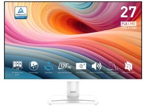 Monitorius MSI PRO MP275W E2 27″ / FHD / 120Hz / 1ms (MPRT) baltos spalvos