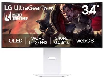 Monitorius LG UltraGear 34GX90SA - 240Hz | UWQHD | 34" | OLED | 0.03ms