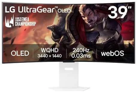 Monitorius LG | 39GX90SA-W | 39 " | OLED | 21:9 | 240 Hz | 1 ms | 3440 x 1440 pikselių | 250 cd/m² | HDMI jungtys quantity 2 | Baltas