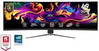 Monitorius MSI MPG 491CQPDE 49" QD-OLED Curved Gaming Ekranas, DQHD 5120x1440, 144Hz, 0.03ms, HDMI 2.1