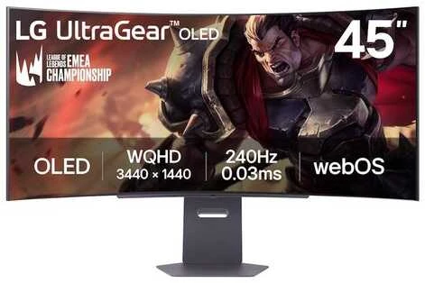 Monitorius LG UltraGear 45GX90SA-B - 240 Hz | UWQHD | 45'' | OLED | 0,03 ms