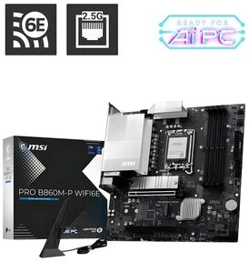 Pagrindinė plokštė MSI PRO B860M-P WIFI6E