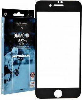 MyScreen Riposo Apsauginis stiklas „Diamond“ įvairiems iPhone ir Samsung Galaxy telefonų modeliams, juodas IPHONE 7/8/SE(2020)
