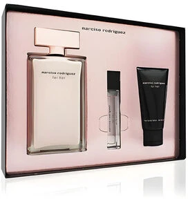 Narciso Rodriguez For Her Eau De Perfume Purškiklis 100ml Set 3 Pieces