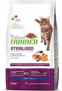 Natural Trainer Cat adult Sterilised lašiša su lašiša 1.5kg