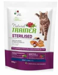 Natural Trainer Cat adult Sterilised lašiša su lašiša 0.3kg