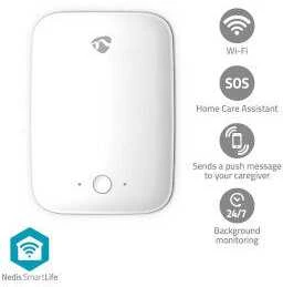Nedis Bewegungsmelder Wi-Fi | Erfassungsbereich: 7 m | Effektives Sichtfeld (horizontal): ±45° | Effektives Sichtfeld (vertikal): ±45° | IP54 | Weiss