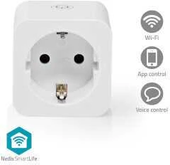 „Nedis Smartlife Smart Plug“ – „Smartlife Smart Plug“, „WiFi“, maitinimo matuoklis, 3680 W, F tipas (CEE 7/3)