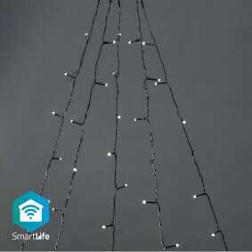 Nedis SmartLife Dekoratyvinis LED | Wi-Fi | 5x4m | Medžių žibintai | Warmweiss | 200 šviesos diodų | 5 x 4 m | Android™ / IOS