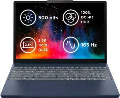 Nešiojamas kompiuteris Lenovo IdeaPad Slim 3 15IRH10 | 15.1"/ OLED/ WQXGA | Intel Core™ i5-13420H, 8C (4P + 4E) / 12T, P-core up to 4.6GHz, E-core up to 3.4GHz, 12MB Intel® Smart Cache | 8GB | 512GB | Integrated Intel® UHD Graphics | Windows® 11 Home