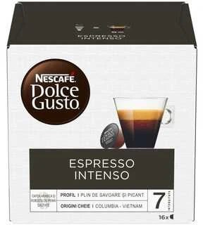 Nescafe Dolce Gusto Espresso Intenso Kava, 16 kapsulių dėžutėje